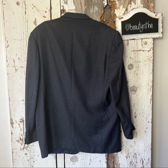 Mondo uomo 46T Mens Blazer Jacket Sport coat Navy Blue - Picture 3 of 7